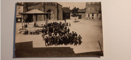 69 Le Bois D'Oingt "Carte Photo" Harmonie L'Union Musicale De Villefranche Sur Saône,  La Place Du Bois D'Oingt Kioske - Le Bois D'Oingt