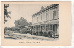 CPA :  14 X 9  -  SAINT-JULIEN-EN-GENEVOIS  -  GARE  DU  P.L.M. - Saint-Julien-en-Genevois