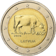 Lettonie, 2 Euro, 2016, Bimétallique, SPL+, KM:New - Letonia