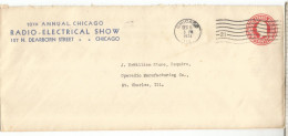 ESTADOS UNIDOS USA ENTERO POSTAL 1931 CHICAGO RADIO ELECTRICAL SHOW TELECOM - Telecom