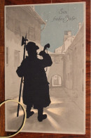 AK 1913 CPA Schatten Scherenschnitt Silhouette Ombre Strassburg Elsass Kirweiler - Silueta