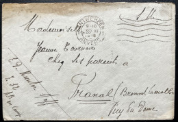 BELGIQUE / ENVELOPPE WW1 EN FRANCHISE / 1918 ANTWERPEN POUR BROMONT LAMOTHE PUY DE DOME - Armada Belga