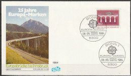 BRD FDC 1984 Nr.1211 25 Jahre CEPT ( D 3590) Günstige Versandkosten - 1981-1990