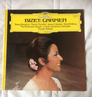 4 Disques 33 Tours Dvorak Symphonie Nouveau Monde - Bizet Carmen - Bach Concerti - Classique