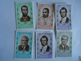 JAMAICA MNH  6  STAMPS FAMOUS PEOPLES  NATIONALE HEROES - Jamaique (1962-...)