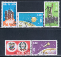 Panama 1966 Mi# 892-896 A Used - Italian Contributions To Space Research - Noord-Amerika