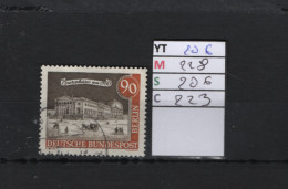 P. FIXE Obl  206 YT 228 MIC 206 SCO B223 GIB L'Opéra En 1870 Vieux Berlin 1963 *Berlin* 75/01 - Gebruikt