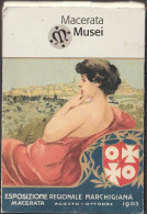 11 Cartoline Macerata Musei Esposizione Regionale Marchigiana Macerata Agosto Settembre 1905 Alcune Con Francobolli - Andere & Zonder Classificatie