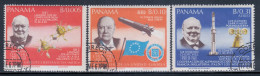 Panama 1966 Mi# 933-935 A Used - Sir Winston Churchill, British Satellites / Space - Panamá