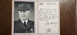 Document ( L'original ) De Noel 1940 Envoyé à Un Enfant De La Drôme Par Philippe Pétain - 1939-45
