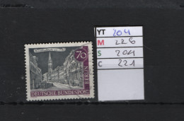 P. FIXE Obl  204 YT 226 MIC 204 SCO B221 GIB Eglise Paroissiale Vieux Berlin 1963 75/01 - Gebruikt