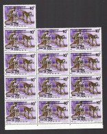 1977  Singes Monkeys Afen  908**  Surcharge Renversée  Inverted Overprint    **. Postfris Bloc De 13 - Ungebraucht