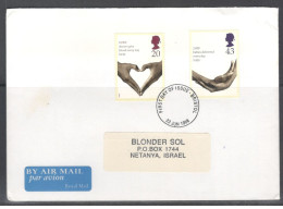 United Kingdom Of Great Britain.  FDC Sc. 1814, 1816.  National Health Service.  FDC Cancellation On Plain Envelope - 1991-2000 Decimal Issues
