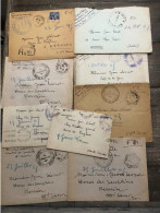 Lot De 9 Lettres Militaires à Jean Leorat 1945 Annonay (Ardèche) Et Nernier (haute-Savoie) - 1939-45