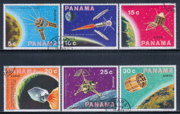 Panama 1969 Mi# 1137-1142 Used - Intl. Space Exploration - Nordamerika