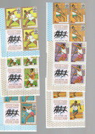 294/298 + PA Sports Olympique Mexico 1968    **. Postfris   Blocs De 4 ( 3tp+1 Vignette) Athlétisme Basket Football - Nuevos