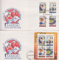 Samoa Set And SS On FDCs - Estate 1988: Seul