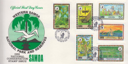 Samoa Set On FDCs - Umweltschutz Und Klima