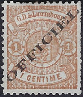 Luxembourg - Luxemburg - Timbre   Armoiries   1875   1C.   Officiel   *    Michel 10 IA   VC. 13,- - 1859-1880 Coat Of Arms