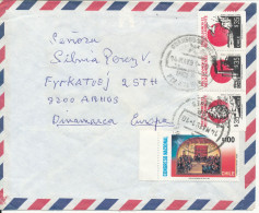 Chile Air Mail Cover Sent To Denmark 4-5-1991 - Cile