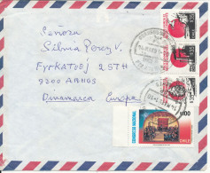 Chile Air Mail Cover Sent To Denmark 4-5-1991 - Chile