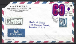 HONG KONG. N°255 De 1971 Enveloppe Ayant Circulé. Scoutisme. - Storia Postale
