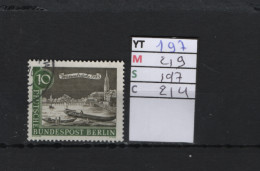 P. FIXE Obl  197 YT 219 MIC 197 SCO B214 GIB Pont De Waisen Vieux Berlin 1962 75/01 - Oblitérés