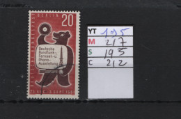 P. FIXE Obl  196 YT 218 MIC 196 SCO B213 GIB Le Linden Vieux Berlin 1962 1963 75/01 - Usados