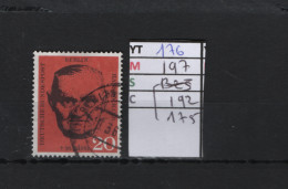 P. FIXE Obl  176 YT 197 MIC 175 SCO B192 GIB Hans Böckler 1961 75/01 - Gebruikt