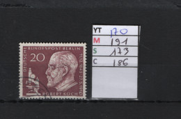 P. FIXE Obl  170 YT 191 MIC 173 SCO 186 GIB Robert Koch 1960 75/01 - Oblitérés