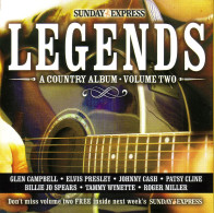 LEGENDS A COUNTRY ALBUM VOL 2 - CD PROMO SUNDAY EXPRESS - POCHETTE CARTON 7 TITRES - Autres - Musique Anglaise