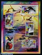 French Antarctic Territory 2008 Birds 5v M/s, Mint NH, Nature - Birds - Penguins - Ungebraucht