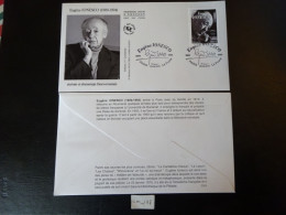 FRANCE 2024 1,29 EURO " EUGÈNE IONESCO 1909 - 1994 " OBL. 1ER JOUR 28.03.24 ENVELOPPE POSTALE F.D.C. ÉCRIVAIN DRAMATURGE - 2020-…