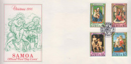 Samoa Set On FDC - Weihnachten