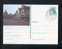 "BUNDESREPUBLIK DEUTSCHLAND" 1977, Bildpostkarte Mit Bildgleichem Stempel Ex "GRUENBERG" (R0129) - Cartes Postales Illustrées - Oblitérées