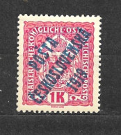 Czechoslovakia 1919 MNH ** Mi 50 Sc B16 Austrian Stamps Overprinted POSTA CESKOSLOVENSKA 1919. Tschechoslowakei. C3 - Ungebraucht