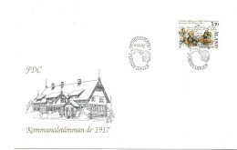 Åland Aland 1987 70th Anniversary Of The Municipal Assembly Of 1917  Mi 25 FDC - Aland