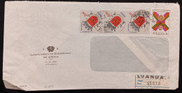 DM) 1967, ANGOLA, LETTER SENT TO U.S.A, AIR MAIL, WITH 3 STAMPS SHIELD OF THE CITIES OF ANGOLA, SAN SALVADOR DEL CONGO, - Angola