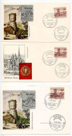 Germany, West 1962 3 FDCs Scott 848 Mainz 2000th Anniversary - 1961-1970