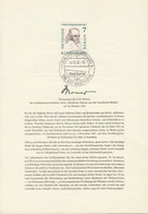 BERLIN 163, Ersttagsblatt ETB 41, Theodor Mommsen, 1957 - 1. Tag - FDC (Ersttagblätter)