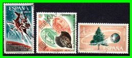 ESPAÑA 3 SELLOS AÑO 1966 EUROPA SEPT CONGRESO MUNDIAL DE PSICRIATIA Y FORESTAL MUNDIAL  - - Used Stamps