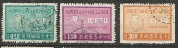 FORMOSE (TAIWAN) N° 311 + N° 312 + N° 313 OBLITERE - Used Stamps