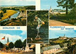 Belgique - Florenville - Multivues - Pecheur à La Truite - CPM - Carte Neuve - Voir Scans Recto-Verso - Florenville