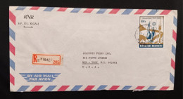 DM)1972, RWANDA, LETTER SENT TO U.S.A, CERTIFIED AIR MAIL, WITH OLYMPIC GAMES STAMP. MUNICH, R.F, GERMAN, SD, GYMNASTICS - Altri & Non Classificati