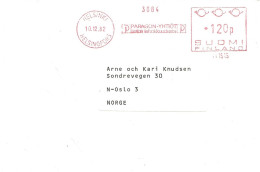 Finland 1982  Cover With Cancellation Label  No 3034  Paragon    120p  Cancelled 18.12.82 - Unused Stamps