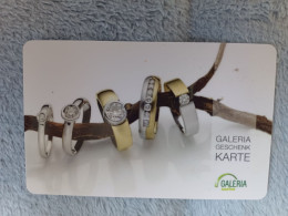 GIFT CARD - GERMANY - GALERIA 195 - RINGS - Cartes Cadeaux