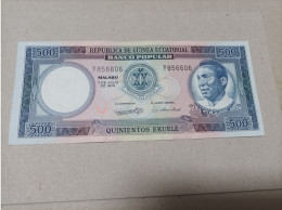 BILLETE GUINEA ECUATORIAL, 500 EKUELE, Año 1975, UNC - Guinea Ecuatorial