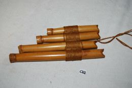 C212 Ancienne Flûte - Bambou - Objet Africain - Musique - Arte Africana