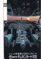 Japan Tamura 50u Old  1986 250 - 036 Cockpit Airplane A300 Sunset / Bars On Front - Japon