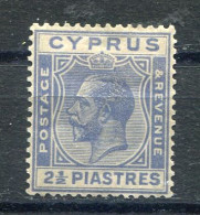 CYPRUS 1924, ,2 1/2 Pi.  M/M - MI 92  CHYPRE ZYPERN - Zypern (...-1960)